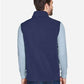 CORE365 CE701 Men's Cruise Two-Layer Fleece Bonded Soft Shell Vest - Back view