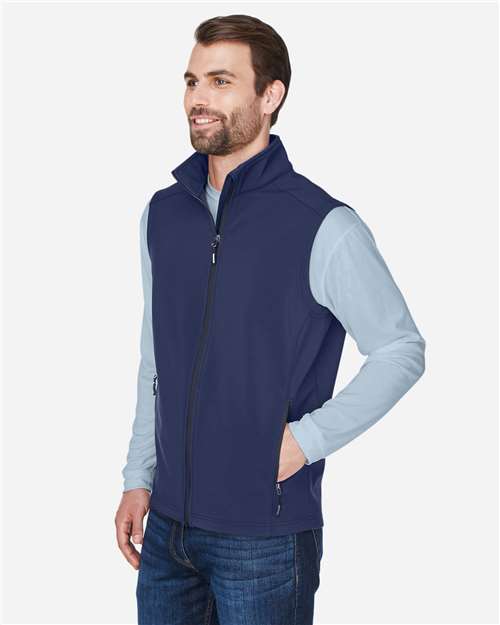 CORE365 CE701 Men's Cruise Two-Layer Fleece Bonded Soft Shell Vest - Side view
