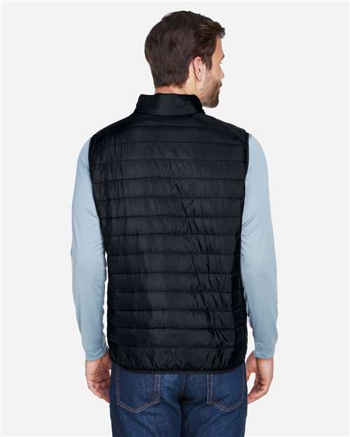 CORE365 CE702 Men's Prevail Packable Puffer Vest - Back view