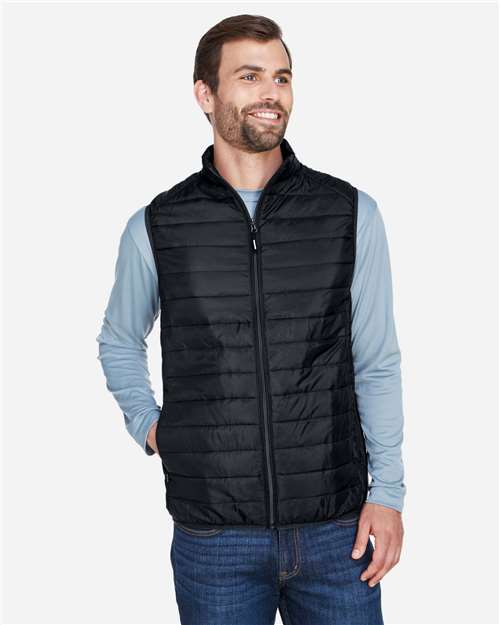 CORE365 CE702 Men's Prevail Packable Puffer Vest - Front view