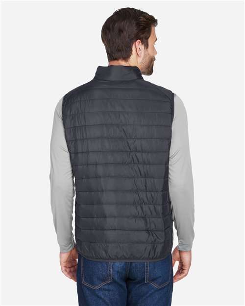 CORE365 CE702 Men's Prevail Packable Puffer Vest - Back view