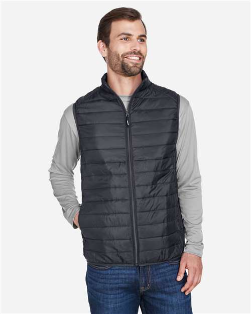 CORE365 CE702 Men's Prevail Packable Puffer Vest - Front view