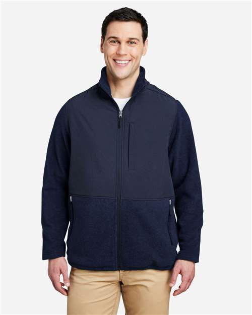 CORE365 CE890 Men's Journey Summit Hybrid Full-Zip - Front view