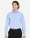 Devon & Jones DG537 Men's CrownLux Performance? Microstripe Dress Shirt - Front view