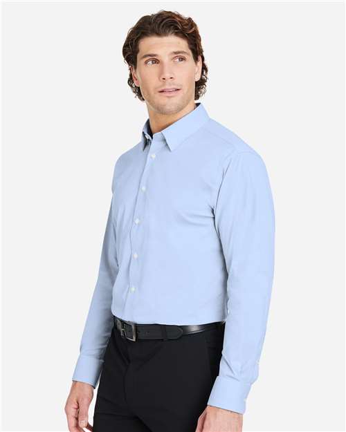 Devon & Jones DG537 Men's CrownLux Performance? Microstripe Dress Shirt - Side view