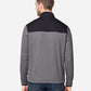 CORE365 CE74 Men's Venture Heathered Stripe Hybrid Jacket - Back view