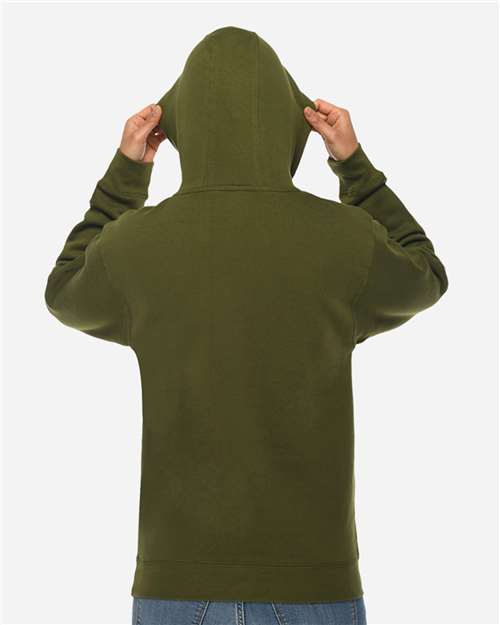 Lane Seven LS14001 Unisex Premium Hoodie Sweatshirt - Back view