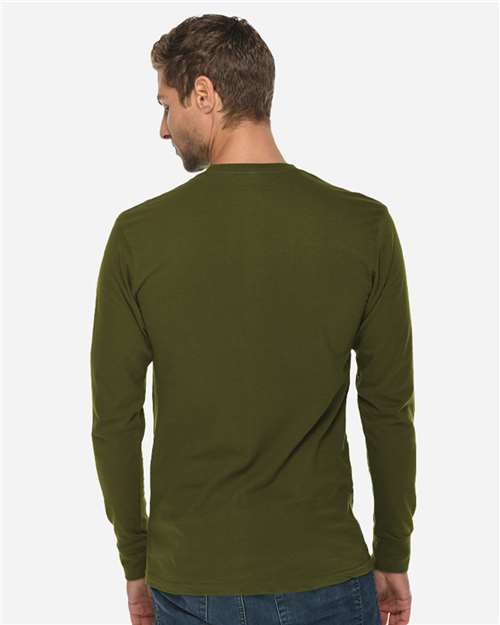 Lane Seven LS15009 Unisex Heavyweight Long Sleeve Tee - Back view