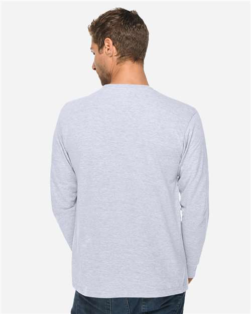 Lane Seven LS15009 Unisex Heavyweight Long Sleeve Tee - Back view
