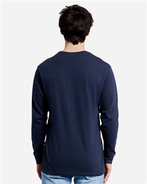 Lane Seven LS15009 Unisex Heavyweight Long Sleeve Tee - Back view