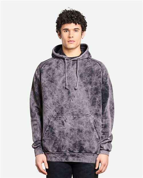 Lane Seven LST004 Unisex Vintage Raglan Hoodie Sweatshirt - Front view