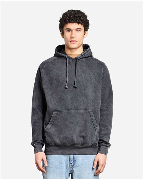 Lane Seven LST004 Unisex Vintage Raglan Hoodie Sweatshirt - Front view