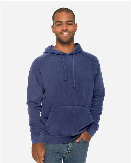Lane Seven LST004 Unisex Vintage Raglan Hoodie Sweatshirt - Front view