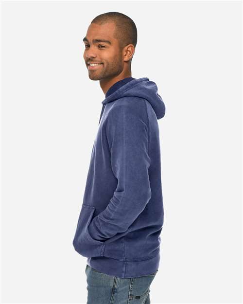Lane Seven LST004 Unisex Vintage Raglan Hoodie Sweatshirt - Side view