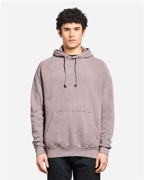 Lane Seven LST004 Unisex Vintage Raglan Hoodie Sweatshirt - Front view