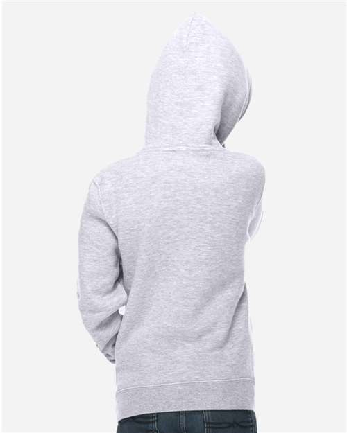 Lane Seven LS1401Y Youth Premium Hoodie Sweatshirt - Back view