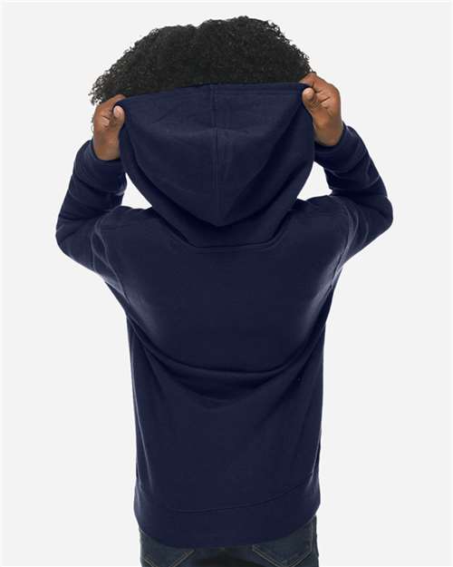 Lane Seven LS1401Y Youth Premium Hoodie Sweatshirt - Back view