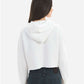 Lane Seven LS12000 Women's Cropped Hoodie Sweatshirt - Back view