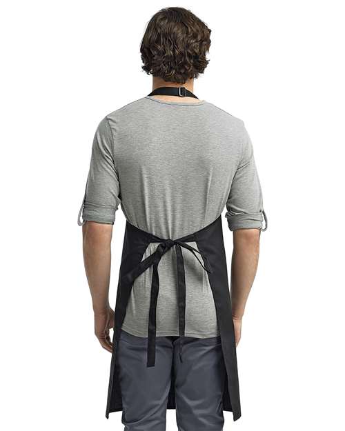 Artisan Collection by Reprime RP150 Recycled Bib Apron - Back view