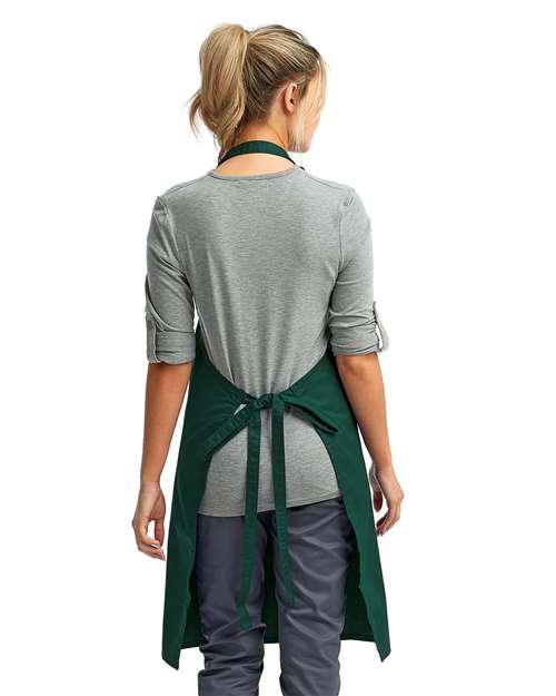 Artisan Collection by Reprime RP150 Recycled Bib Apron - Back view