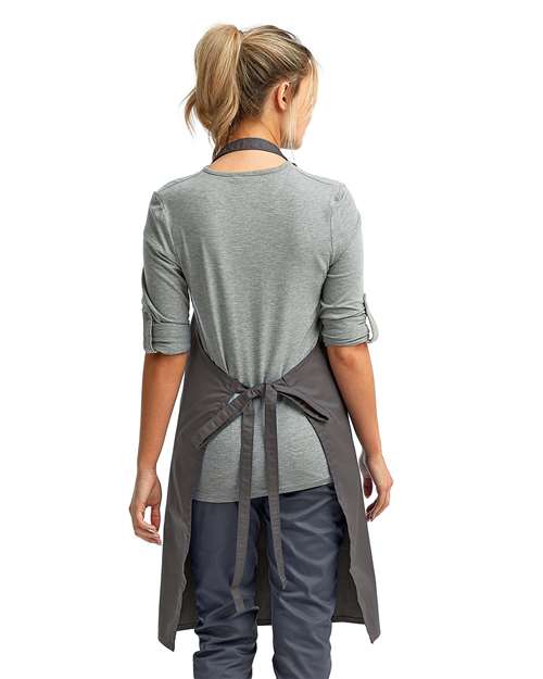 Artisan Collection by Reprime RP150 Recycled Bib Apron - Back view