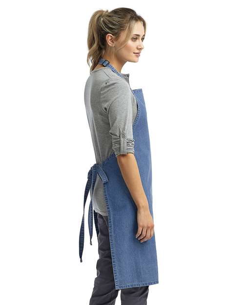 Artisan Collection by Reprime RP150 Recycled Bib Apron - Side view
