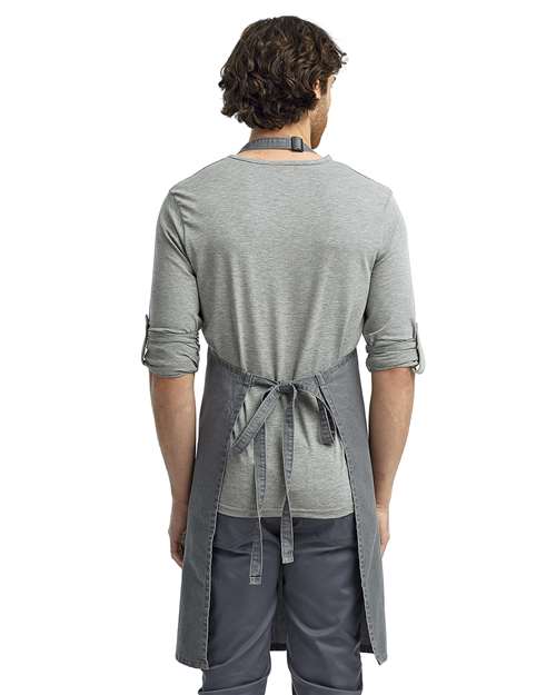 Artisan Collection by Reprime RP150 Recycled Bib Apron - Back view