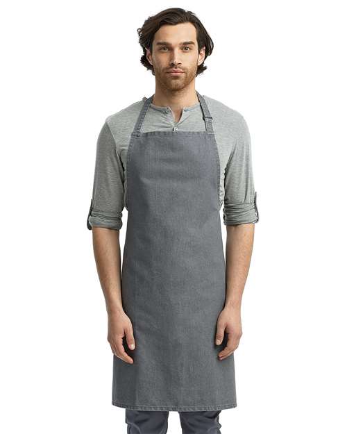 Artisan Collection by Reprime RP150 Recycled Bib Apron - Front view