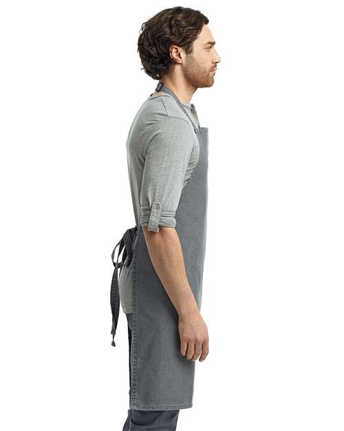 Artisan Collection by Reprime RP150 Recycled Bib Apron - Side view