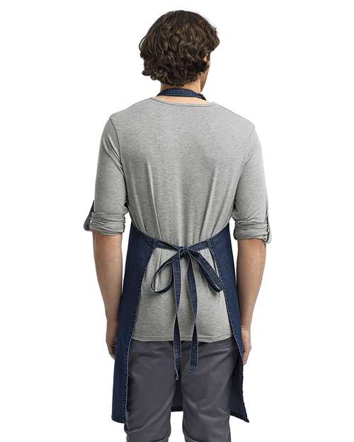 Artisan Collection by Reprime RP150 Recycled Bib Apron - Back view