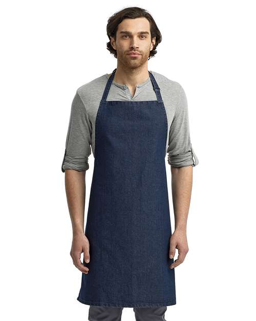 Artisan Collection by Reprime RP150 Recycled Bib Apron - Front view
