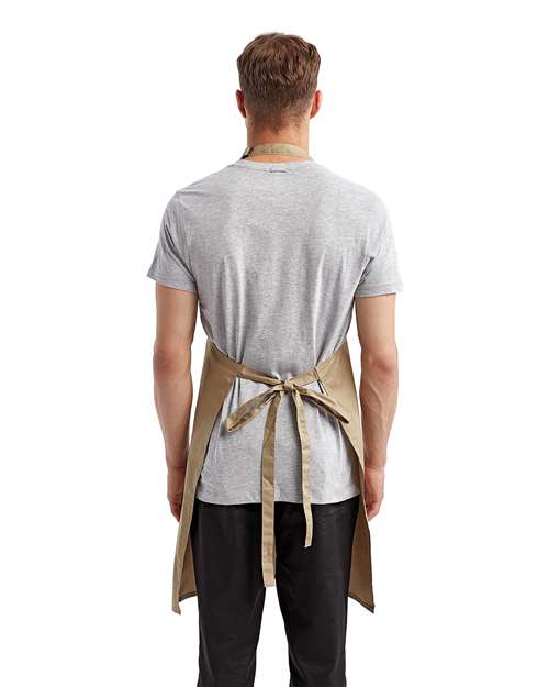 Artisan Collection by Reprime RP150 Recycled Bib Apron - Back view