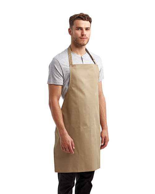 Artisan Collection by Reprime RP150 Recycled Bib Apron - Side view