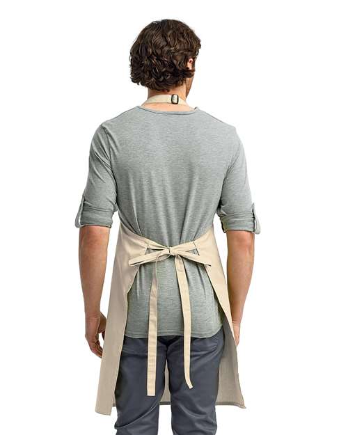Artisan Collection by Reprime RP150 Recycled Bib Apron - Back view