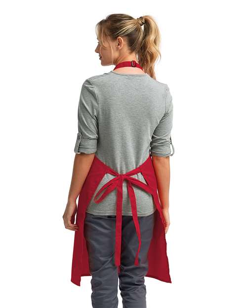 Artisan Collection by Reprime RP150 Recycled Bib Apron - Back view