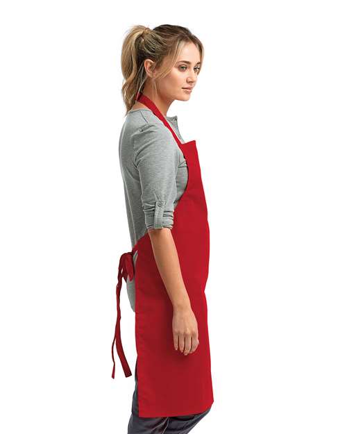 Artisan Collection by Reprime RP150 Recycled Bib Apron - Side view