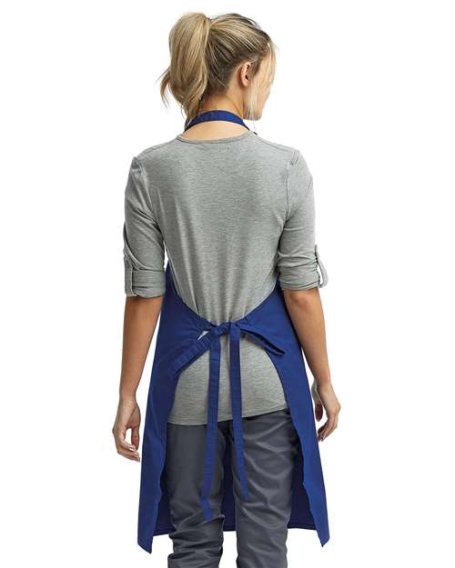Artisan Collection by Reprime RP150 Recycled Bib Apron - Back view