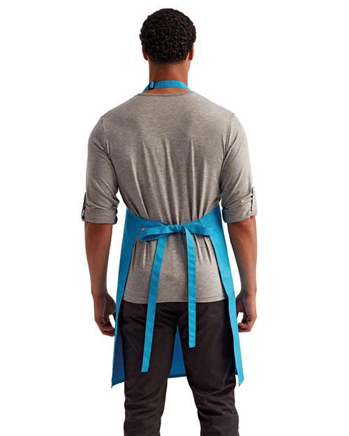 Artisan Collection by Reprime RP150 Recycled Bib Apron - Back view