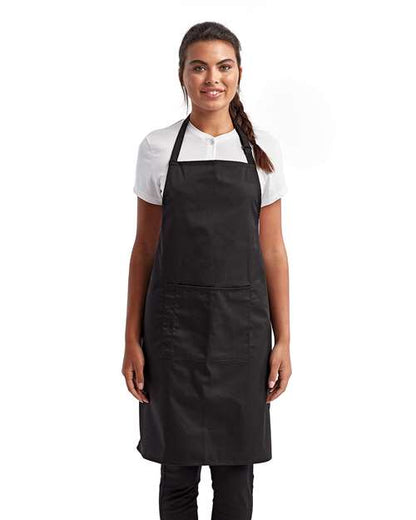Artisan Collection by Reprime RP154 Recycled Pocket Bib Apron - Front view