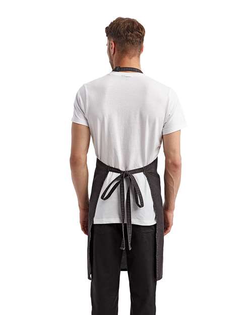 Artisan Collection by Reprime RP154 Recycled Pocket Bib Apron - Back view