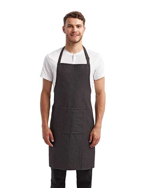 Artisan Collection by Reprime RP154 Recycled Pocket Bib Apron - Front view