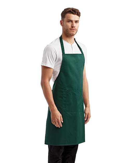 Artisan Collection by Reprime RP154 Recycled Pocket Bib Apron - Side view