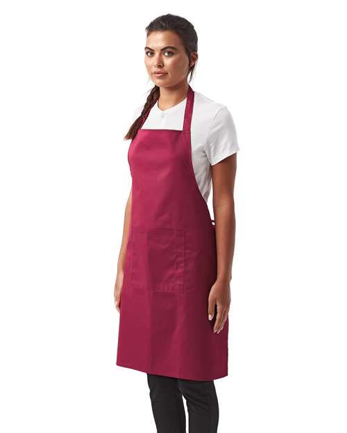 Artisan Collection by Reprime RP154 Recycled Pocket Bib Apron - Side view