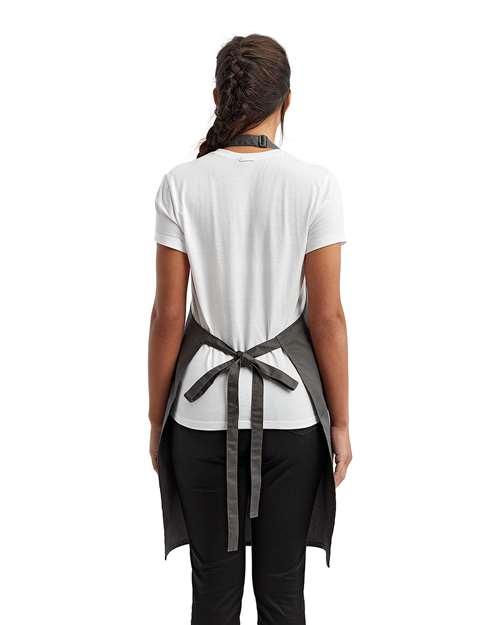 Artisan Collection by Reprime RP154 Recycled Pocket Bib Apron - Back view