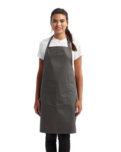 Artisan Collection by Reprime RP154 Recycled Pocket Bib Apron - Front view