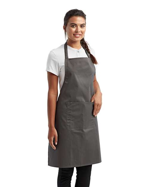 Artisan Collection by Reprime RP154 Recycled Pocket Bib Apron - Side view