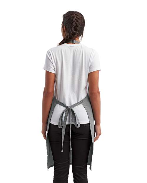 Artisan Collection by Reprime RP154 Recycled Pocket Bib Apron - Back view