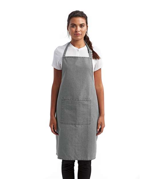 Artisan Collection by Reprime RP154 Recycled Pocket Bib Apron - Front view