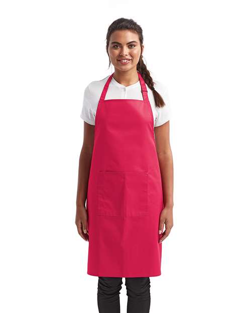 Artisan Collection by Reprime RP154 Recycled Pocket Bib Apron - Front view