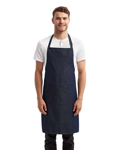 Artisan Collection by Reprime RP154 Recycled Pocket Bib Apron - Front view